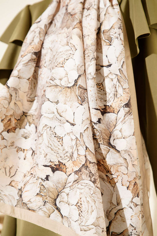 Elora Series Patterned Modal Scarf Beige