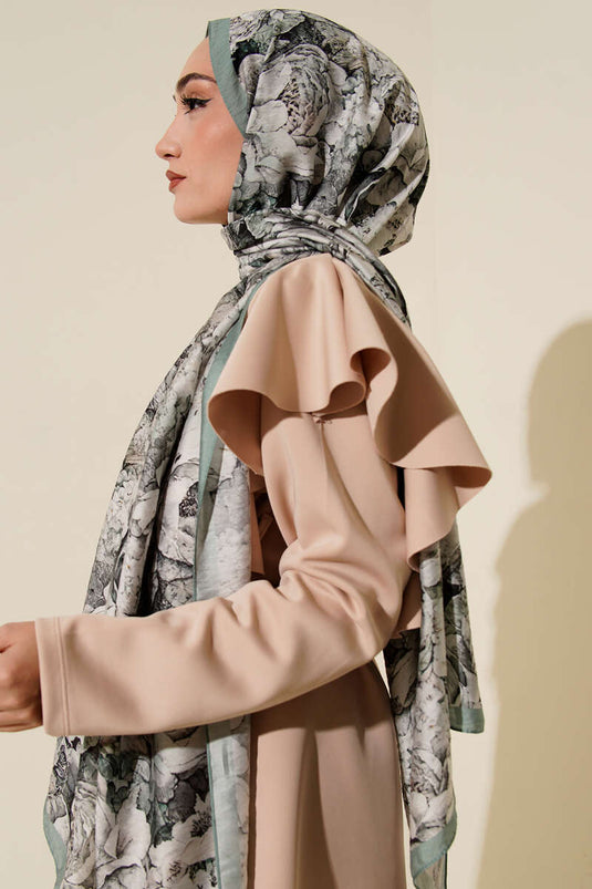 Elora Series Patterned Modal Scarf Mint