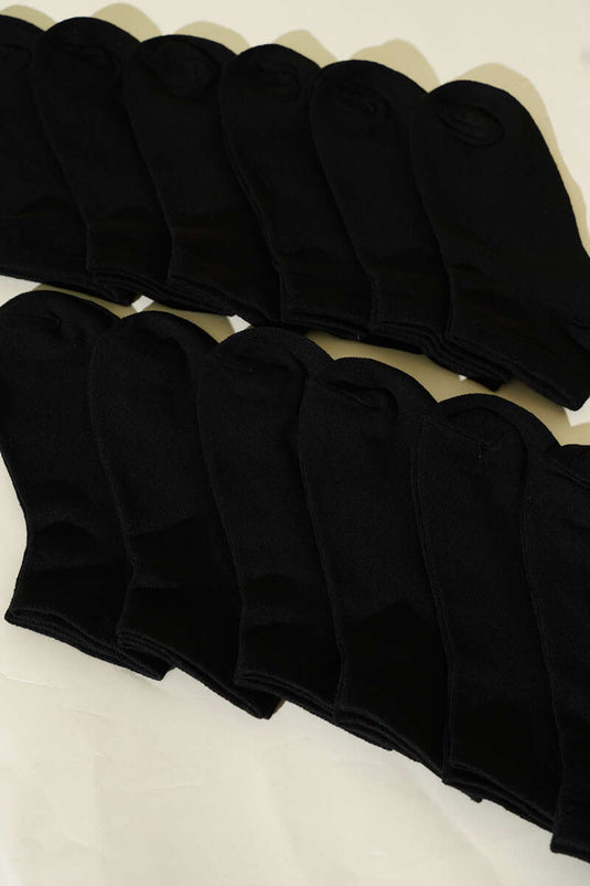 Men's 12-Pack Ankle Socks, Black