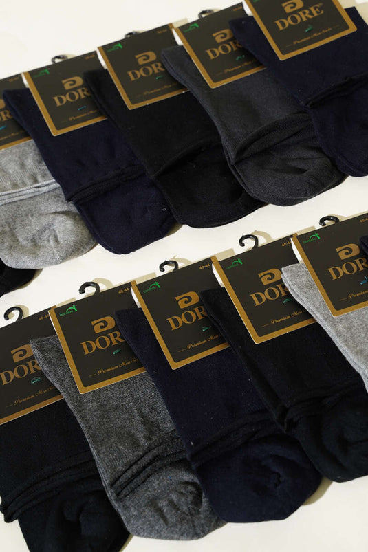 مجموعة جوارب مرضى السكري للرجال حتى نصف الكاحل (12 قطعة)