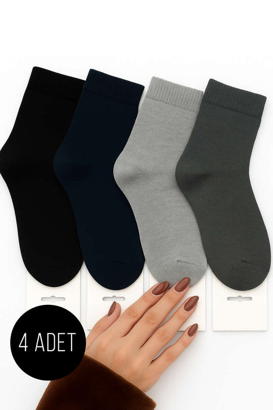Men's 4-Pack Thermal Ankle Socks Assortment 1