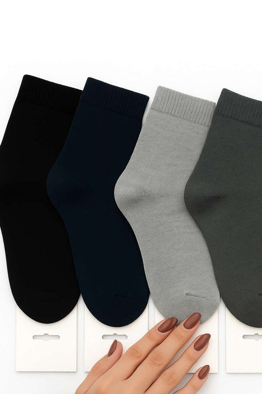 Men's 4-Pack Thermal Ankle Socks Assortment 1