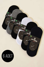 Assortiment de 6 paires de chaussettes ballerines en bambou pour homme 1