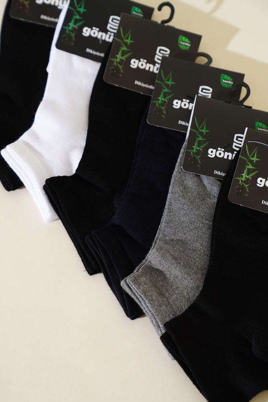 Erkek 6'lı Bambu Patik Çorap Asorti 1