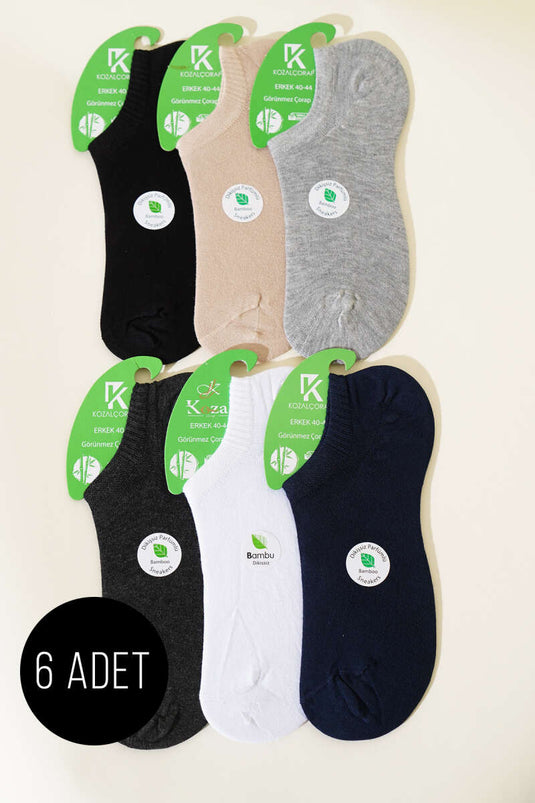 Assortiment de 6 paires de chaussettes de sport en bambou pour hommes 1