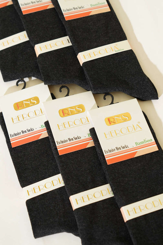 Erkek 6'lı Modal Soket Çorap Antrasit