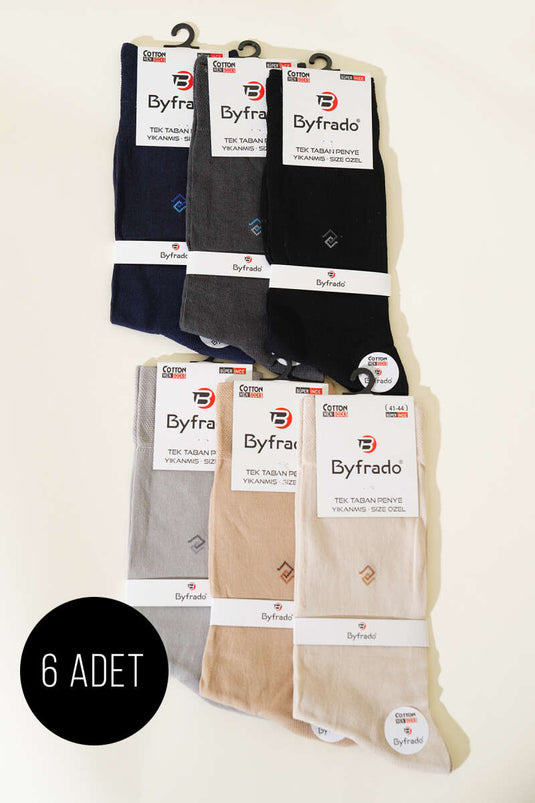 Erkek 6'lı Penye Yazlık Soket Çorap Asorti 1