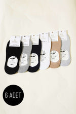 Assortiment de 6 paires de chaussettes ballerines en silicone pour hommes 1