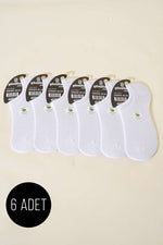 Baskets pour homme, lot de 6, chaussettes en bambou blanches