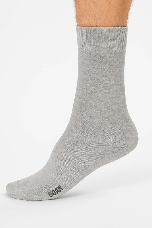 Men's Terry Cloth Ankle Socks Grey