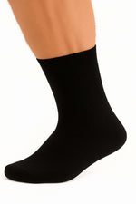 Chaussettes courtes noires en tissu éponge pour homme