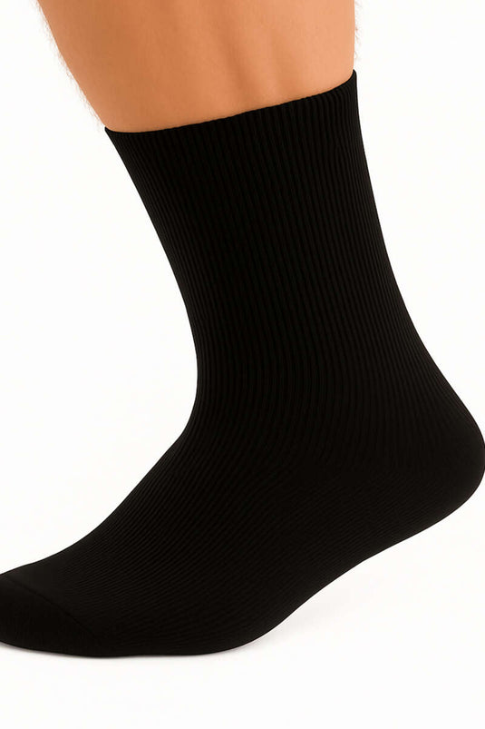 Men's Terry Cloth Ankle Socks Black