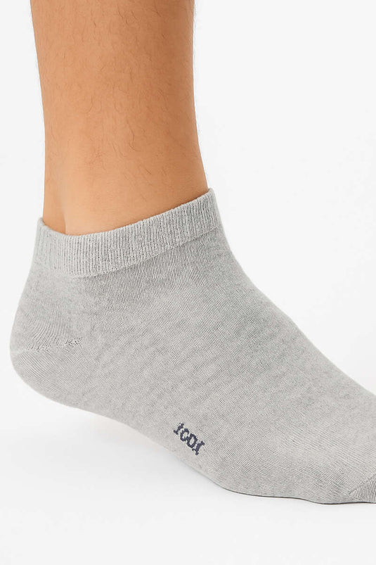 Men's Terry Cloth Ankle Socks Grey