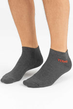Chaussettes thermiques en éponge pour homme, grises