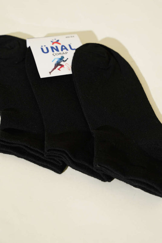 Men's Triple Pack Patik Socks, Black