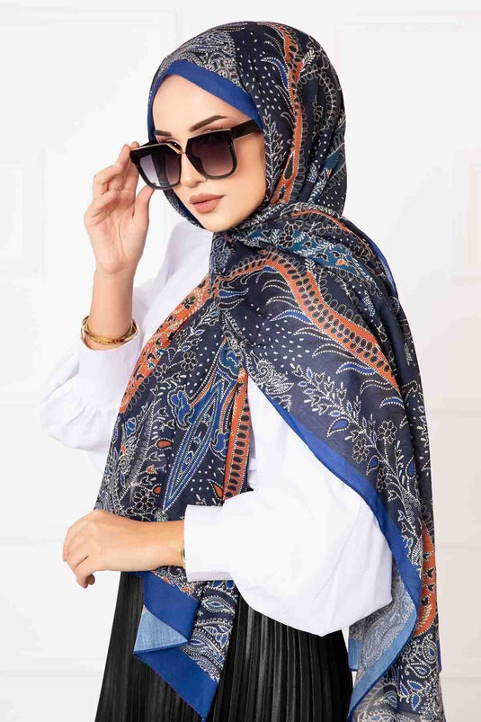 Ethnic Pattern Cotton Scarf -11