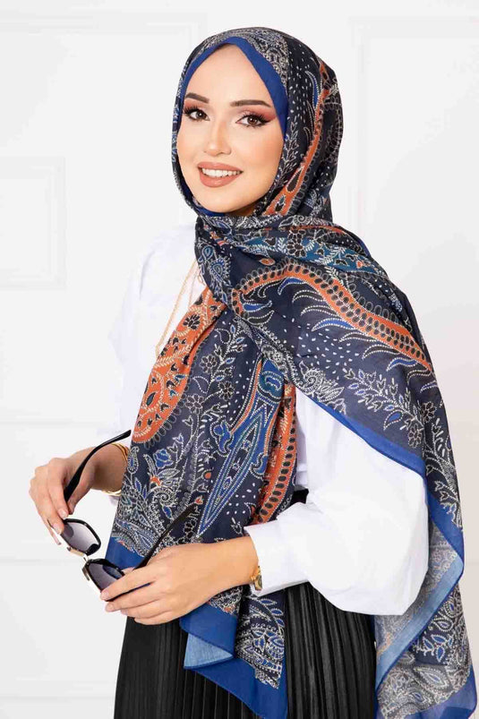 Ethnic Pattern Cotton Scarf -11