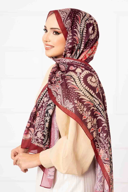 Ethnic Pattern Cotton Scarf -13