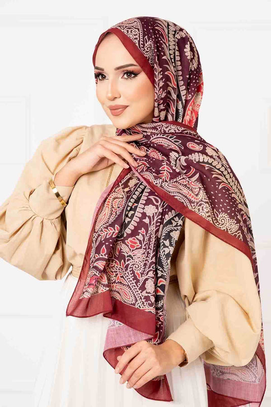 Ethnic Pattern Cotton Scarf -13