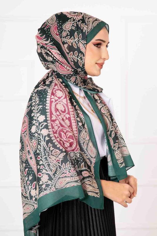 Ethnic Pattern Cotton Scarf -5