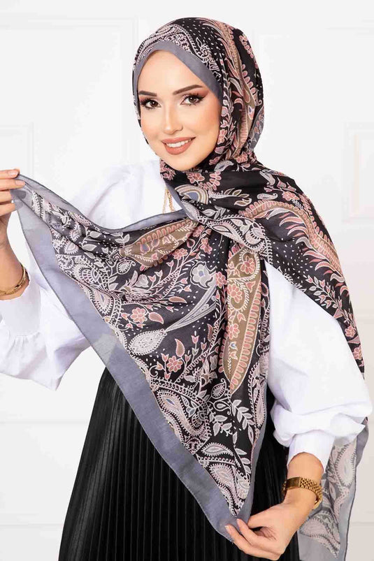 Ethnic Pattern Cotton Scarf -6