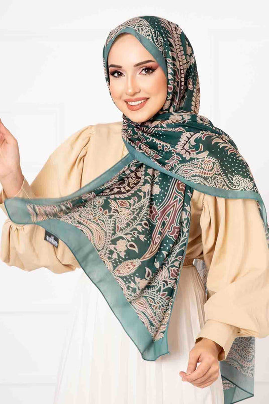 Ethnic Pattern Cotton Scarf -8