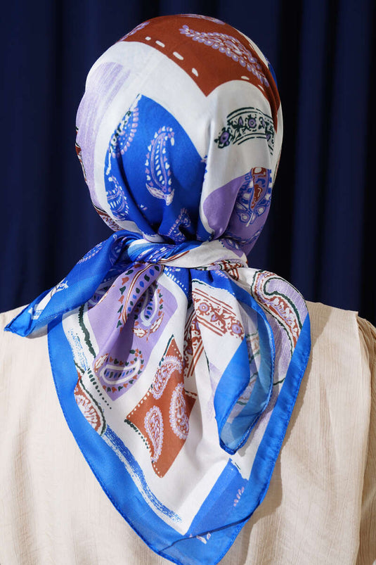 Écharpe en coton doux à motif ethnique Saks