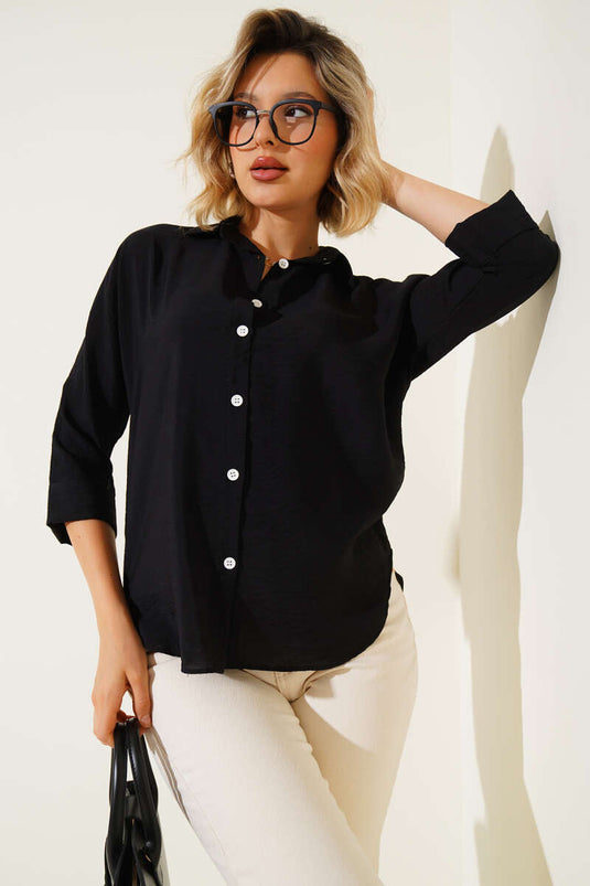 Fakir Kol Basic Shirt Black