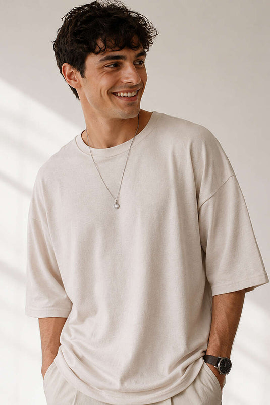 Fakir Kol Uomo T-Shirt Beige