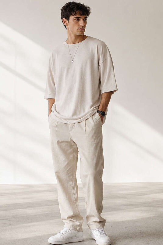 Fakir Kol Uomo T-Shirt Beige