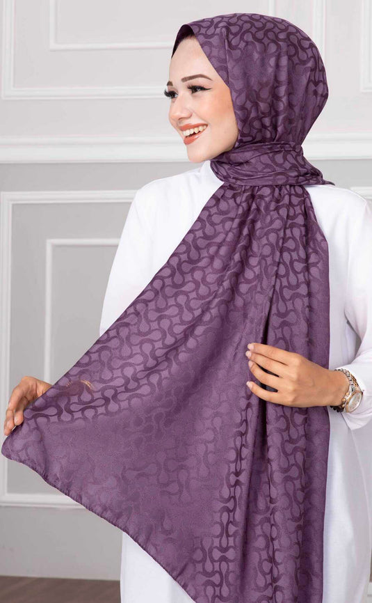 Châle Hijab à motifs Fendi Violet