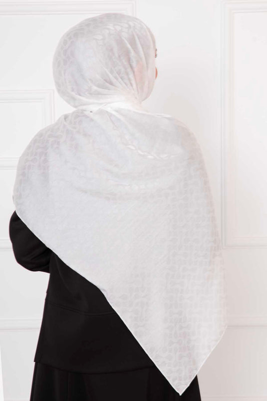 Fendi Mantón Hijab Estampado Blanco