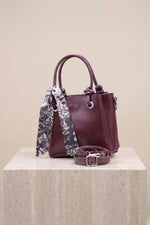 Sac à main et sac épaule avec foulard zippé -142