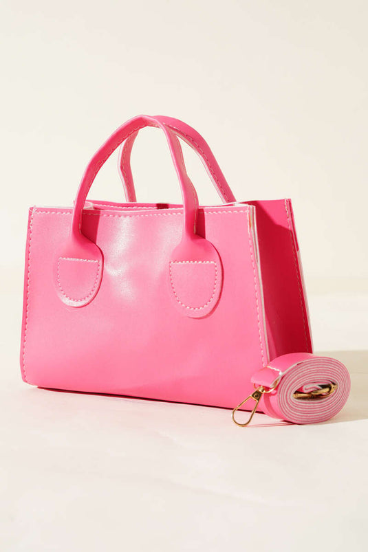 Sac à main court à fermeture éclair fuchsia