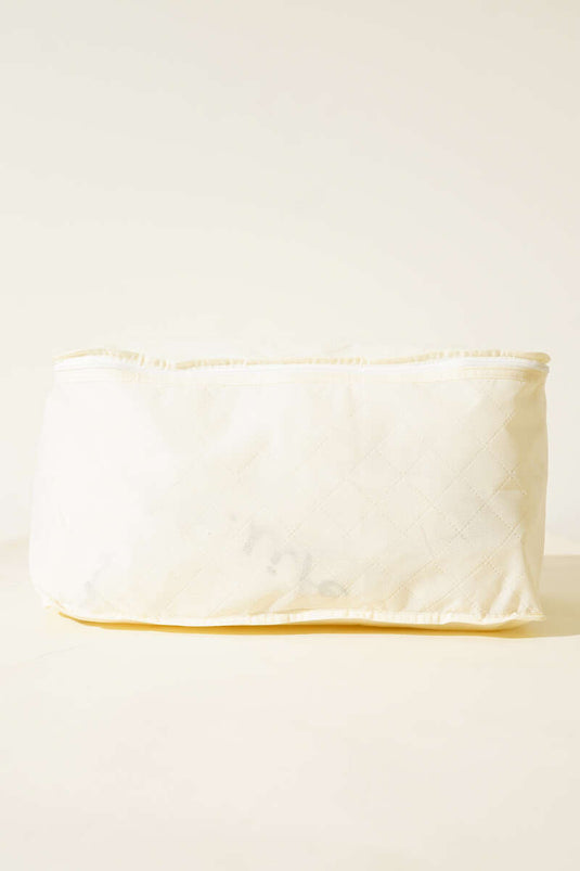 Aufbewahrungsbeutel für Pullover aus Vliesstoff mit Reißverschluss, Creme