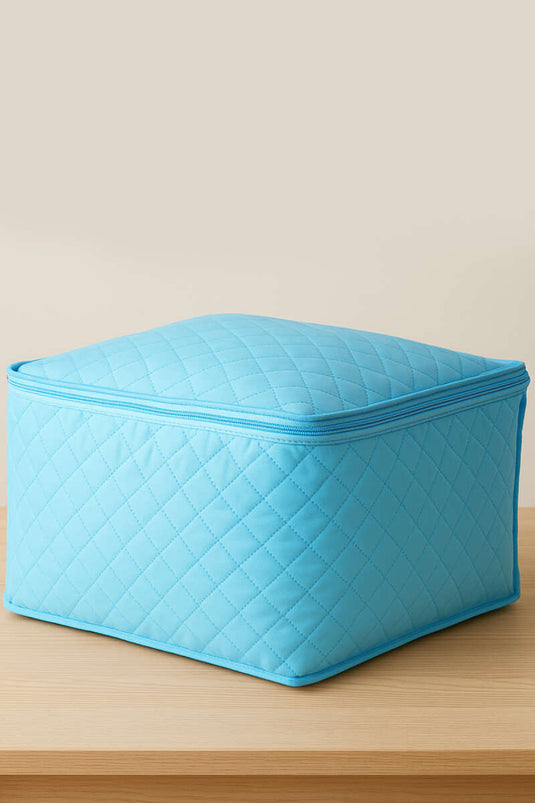 Aufbewahrungsbeutel für Pullover aus Vliesstoff mit Reißverschluss, blau