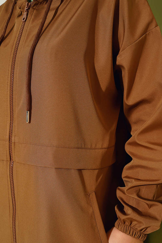 Imperméable Zippé Tan