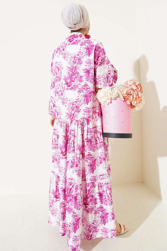 Robe en viscose à motifs floraux Filli Violet