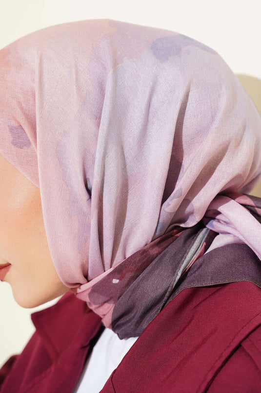 وشاح لينا بنقشة فيوري، بني داكن