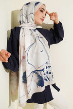 Écharpe En Bambou À Motif Brosse Et Pierres