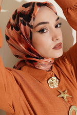 Écharpe Douce À Motifs Camel