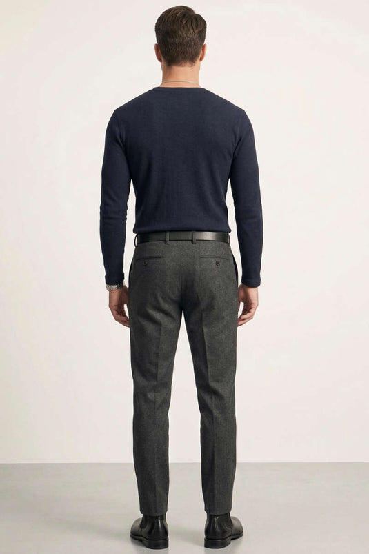 Sweat-shirt homme côtelé à boutons bleu marine