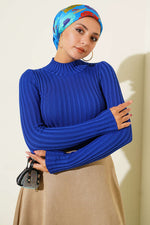 Pull En Maille Extensible Ajusté Pour Femmes