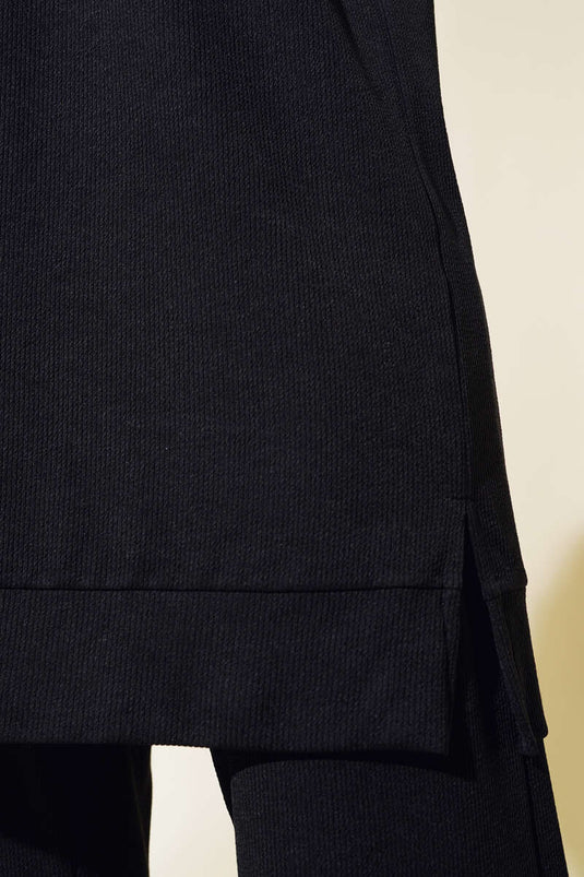 Ensemble deux pièces en velours côtelé noir