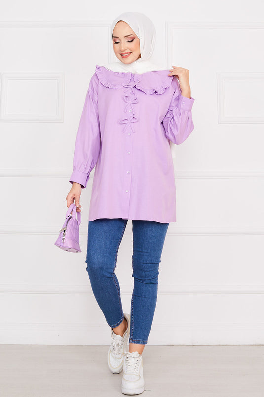 Bow Detailed Tunic Lilac