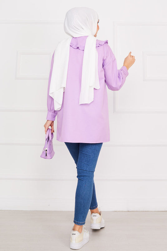 Bow Detailed Tunic Lilac