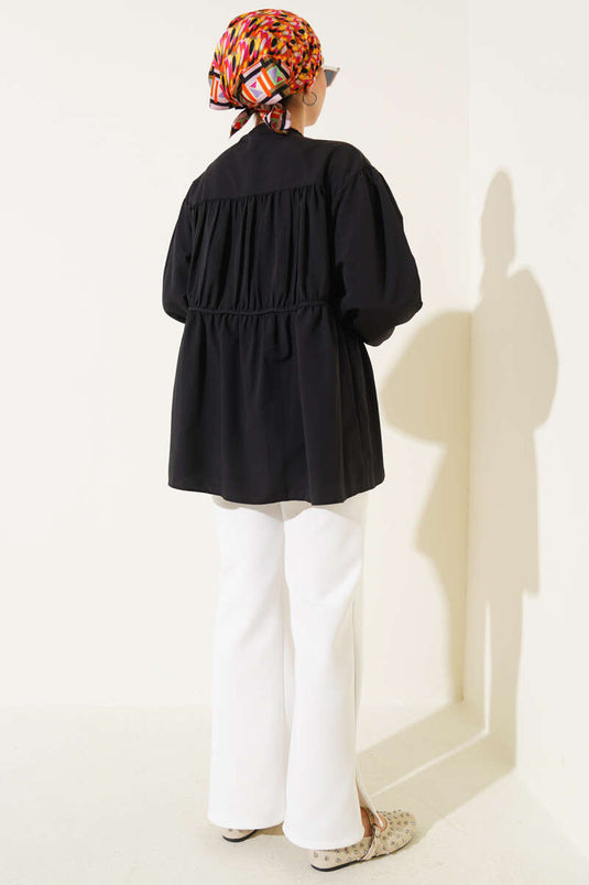 Strik-strik overhemd zwart