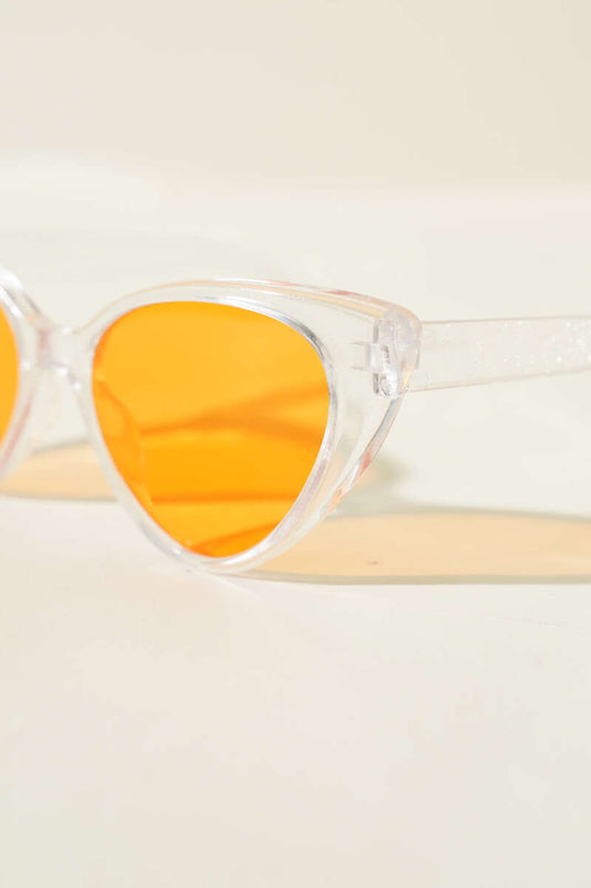 Flora Series Cat Eye Glasses Transparent