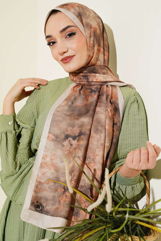 Écharpe Batik Floral Taş