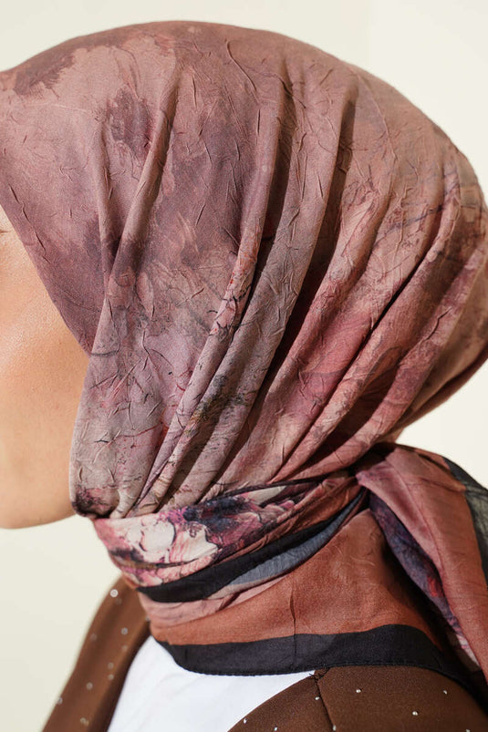 Écharpe en bambou à fleurs et chameau